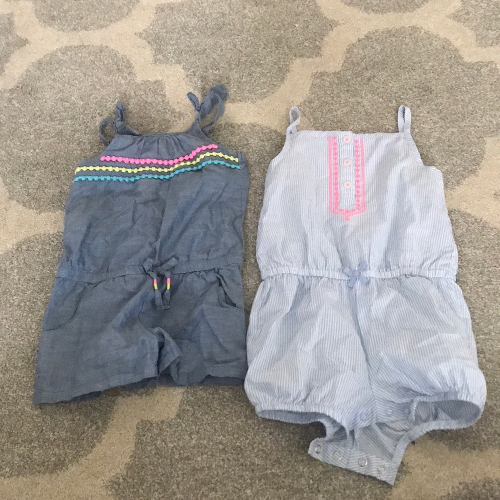 2t and 24mo rompers